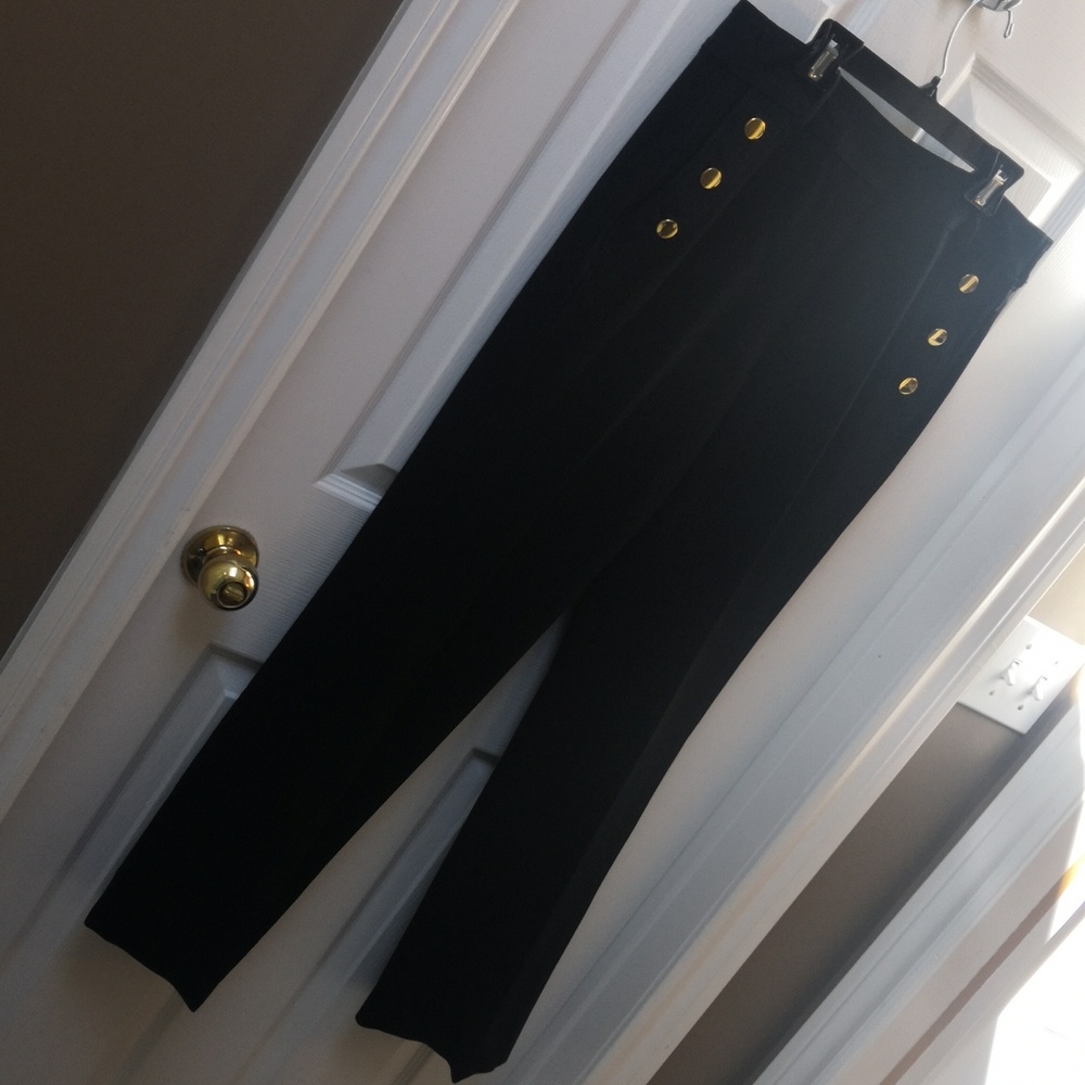 Kate Spade Black Sailor Pants. Size 8